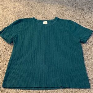 A New Day Teal Knit Top